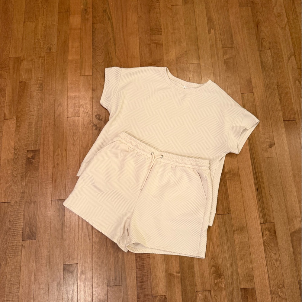 Cream Sweatsuit Matching Set